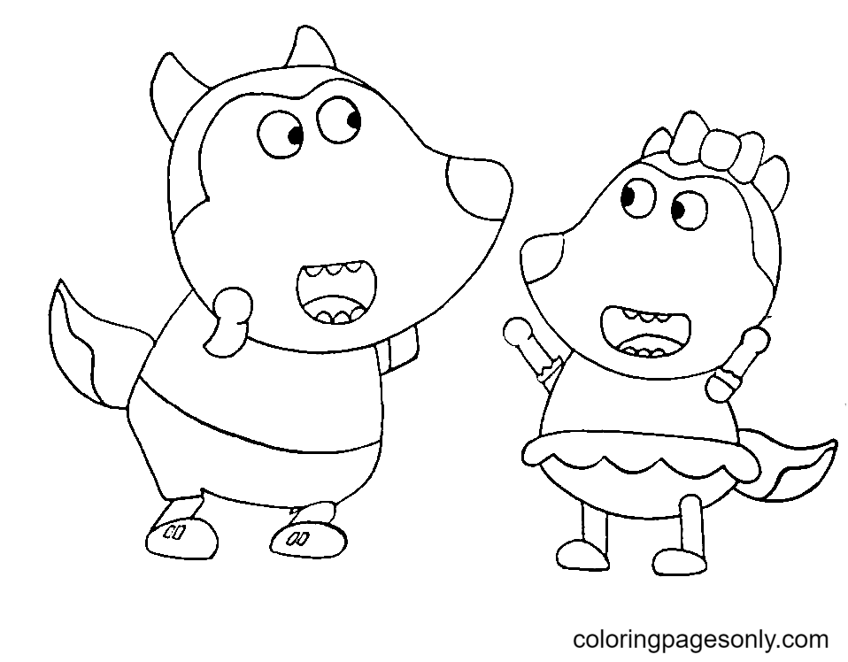 Wolfoo Coloring Pages
