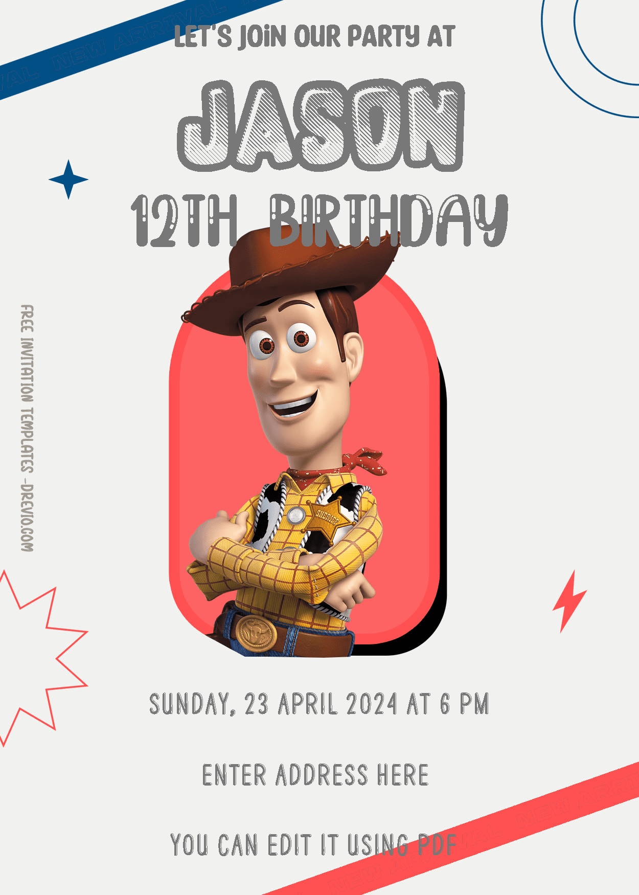 Woody Birthday Toy Story Birthday 12th Birthday Birthday Party Toy 