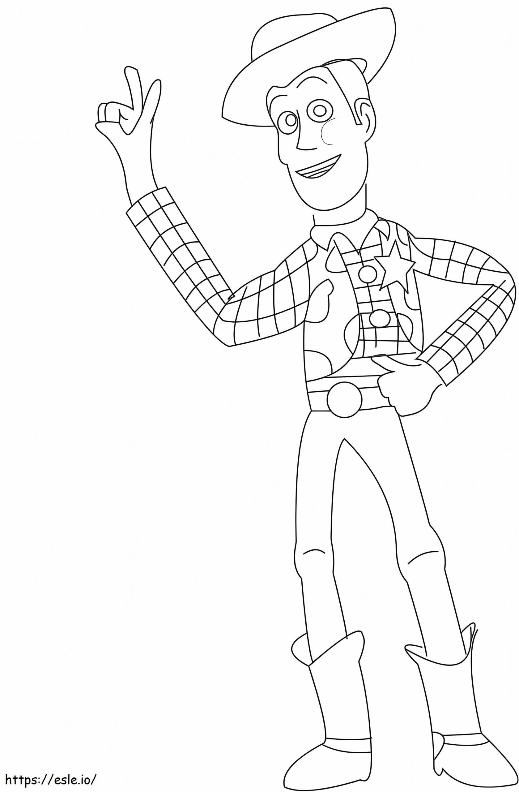 Woody Drawing Coloring Page