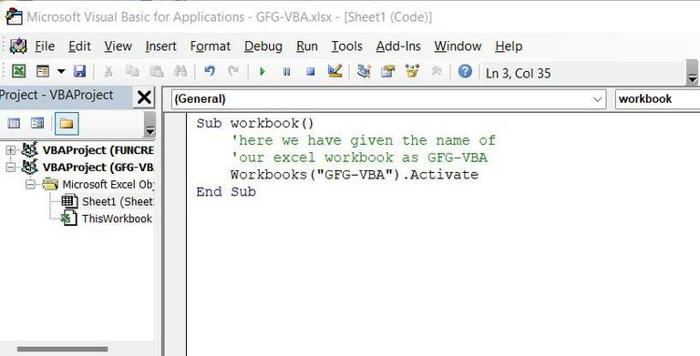 Workbook And Worksheet Object In Excel VBA GeeksforGeeks