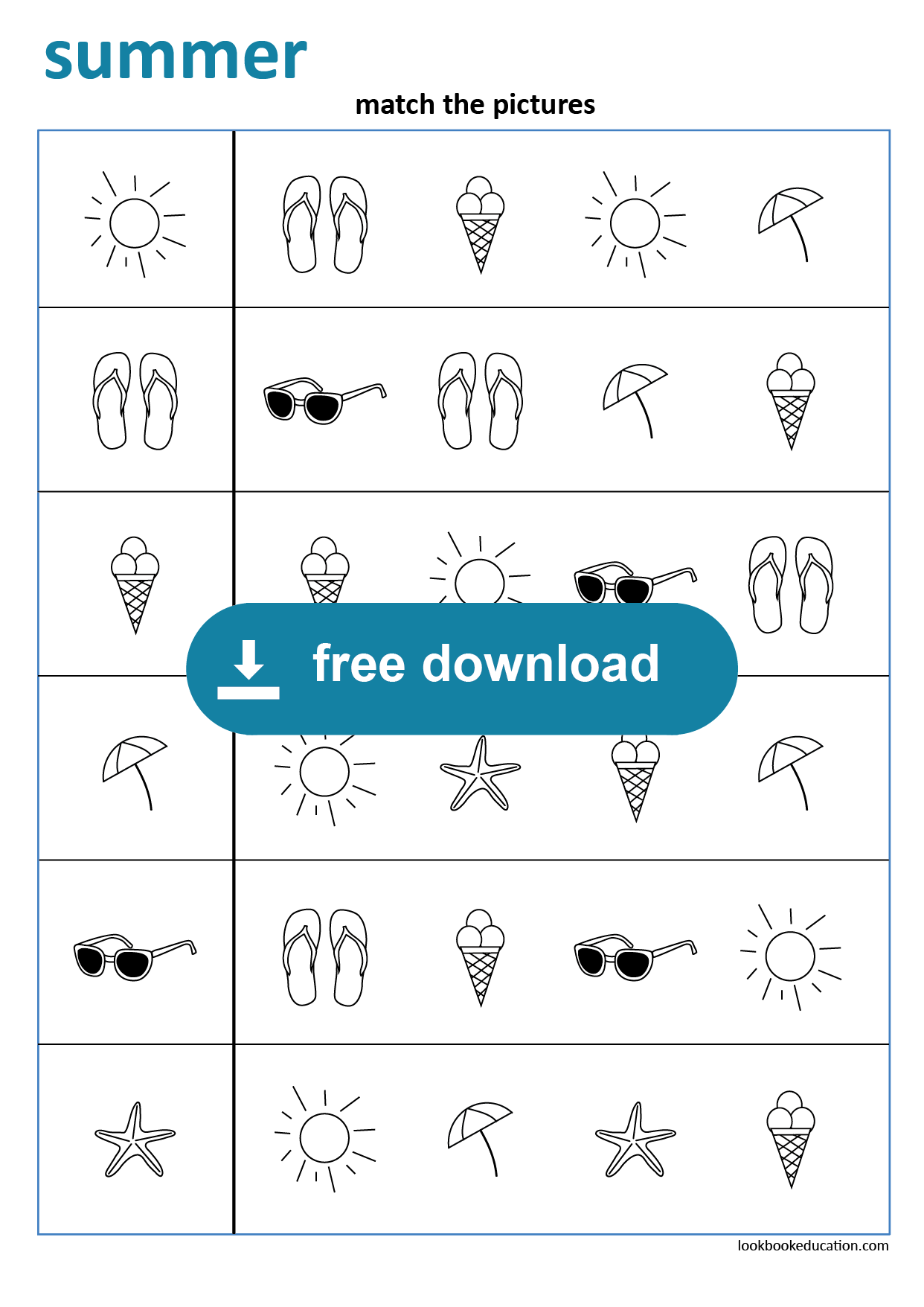 matching worksheet