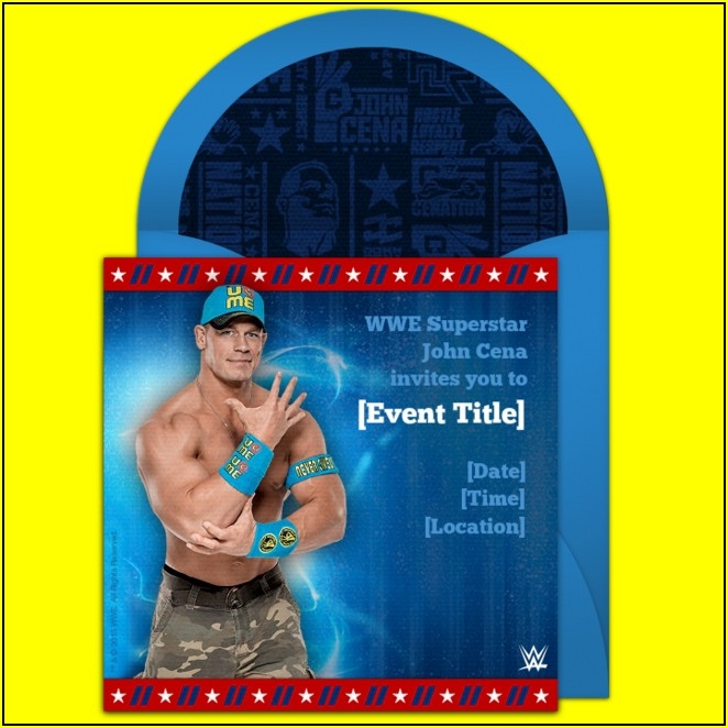 Wwe Birthday Invitations Template Free Template 2 Resume Examples 