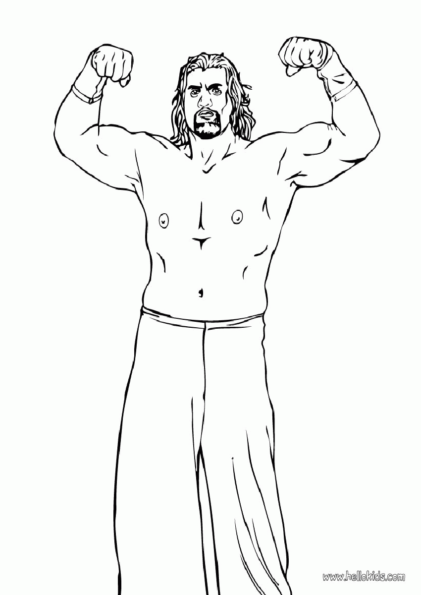Coloring Pages Of Wwe