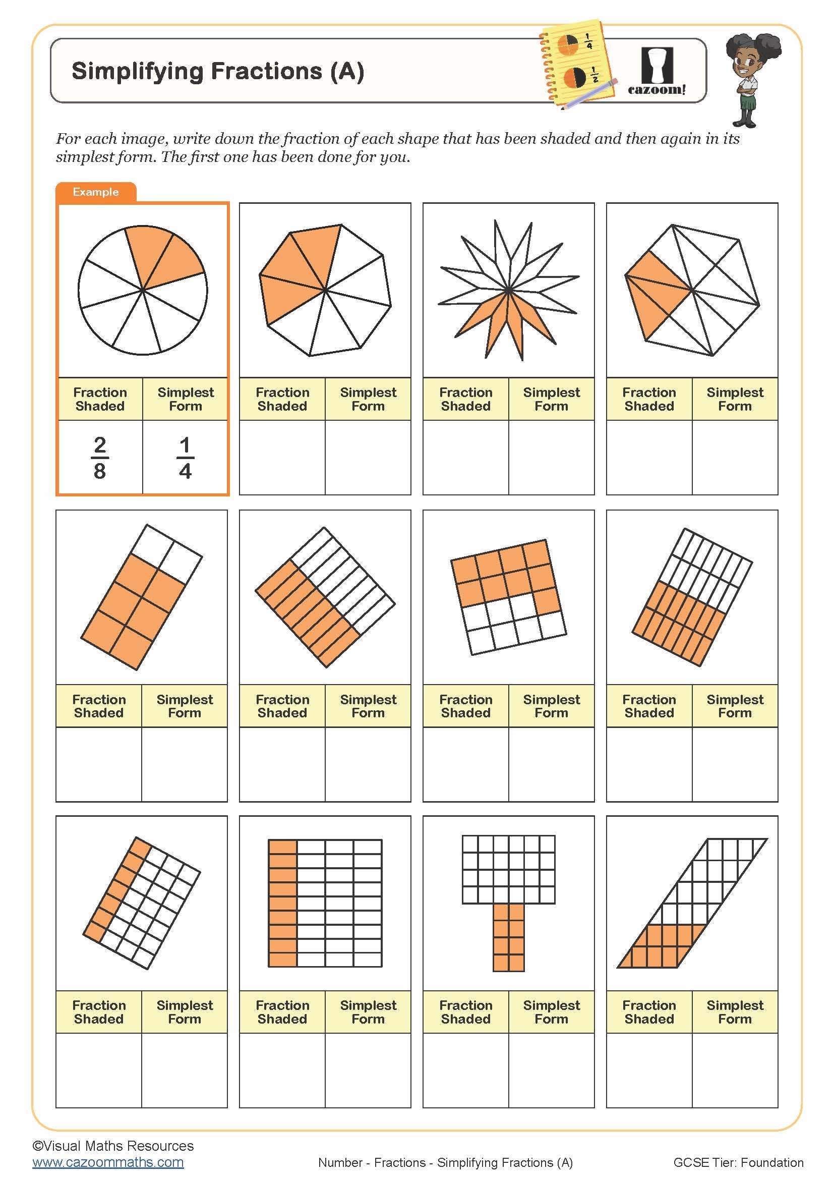 7 years old maths worksheet