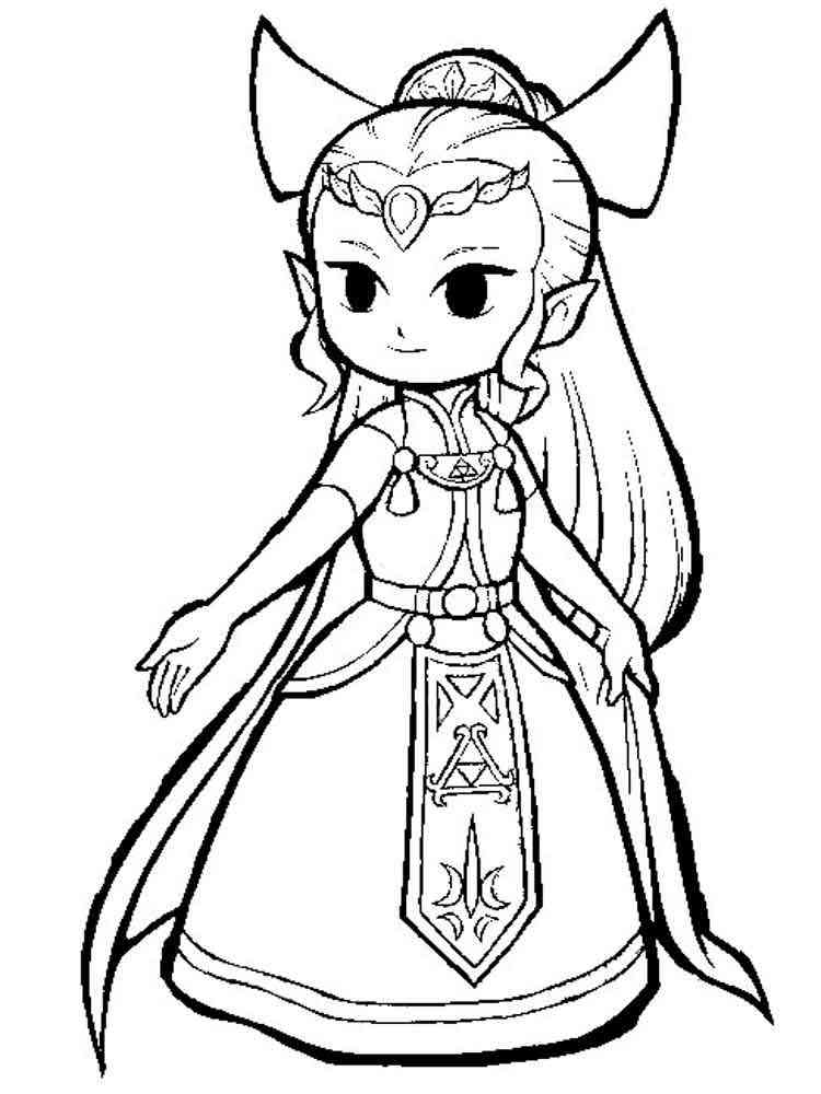 Zelda Coloring Pages