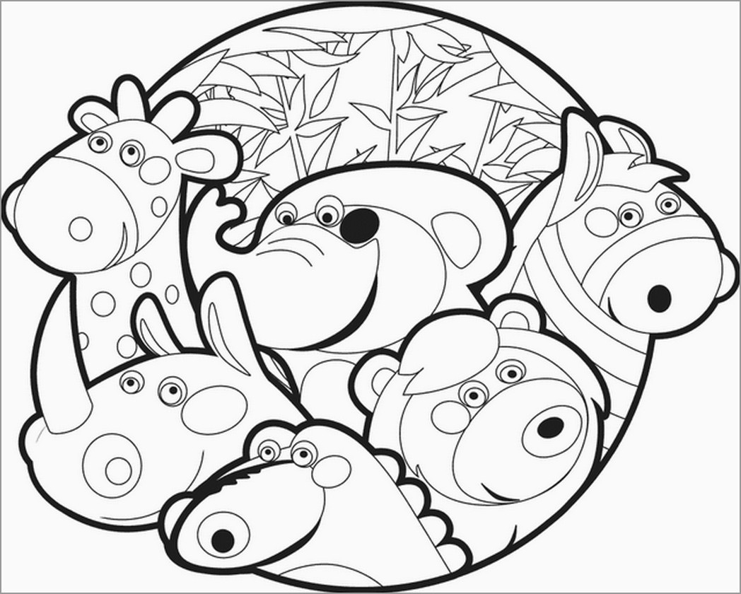 Zoo Coloring Page
