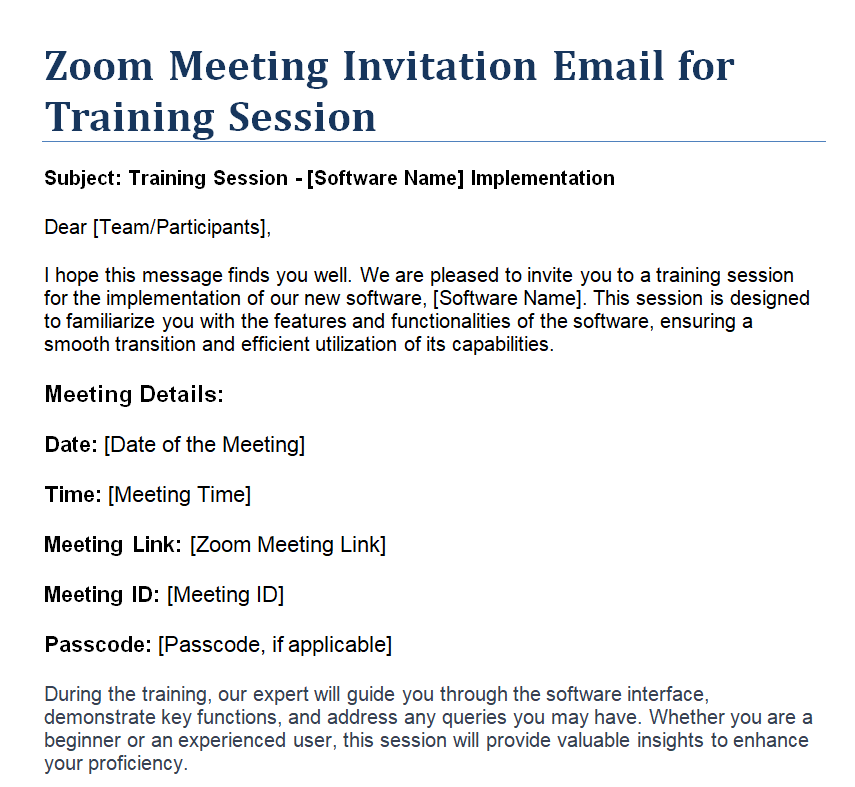 zoom meeting invite template