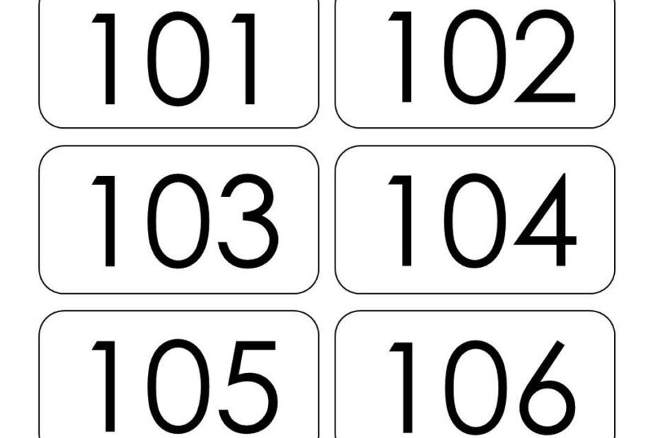 100 Printable Numbers 101 200 Flashcards Preschool Thru Third Grade Educational Math Learning Activity Etsy