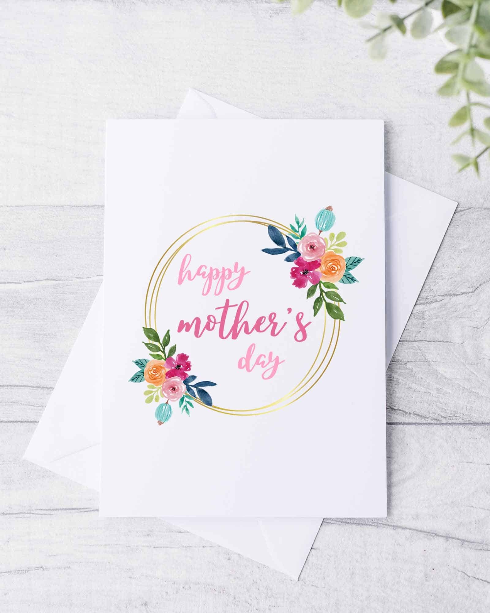 nana mothers day card printable