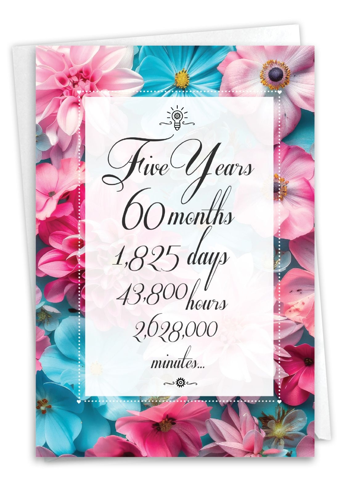 printable 5 year anniversary cards