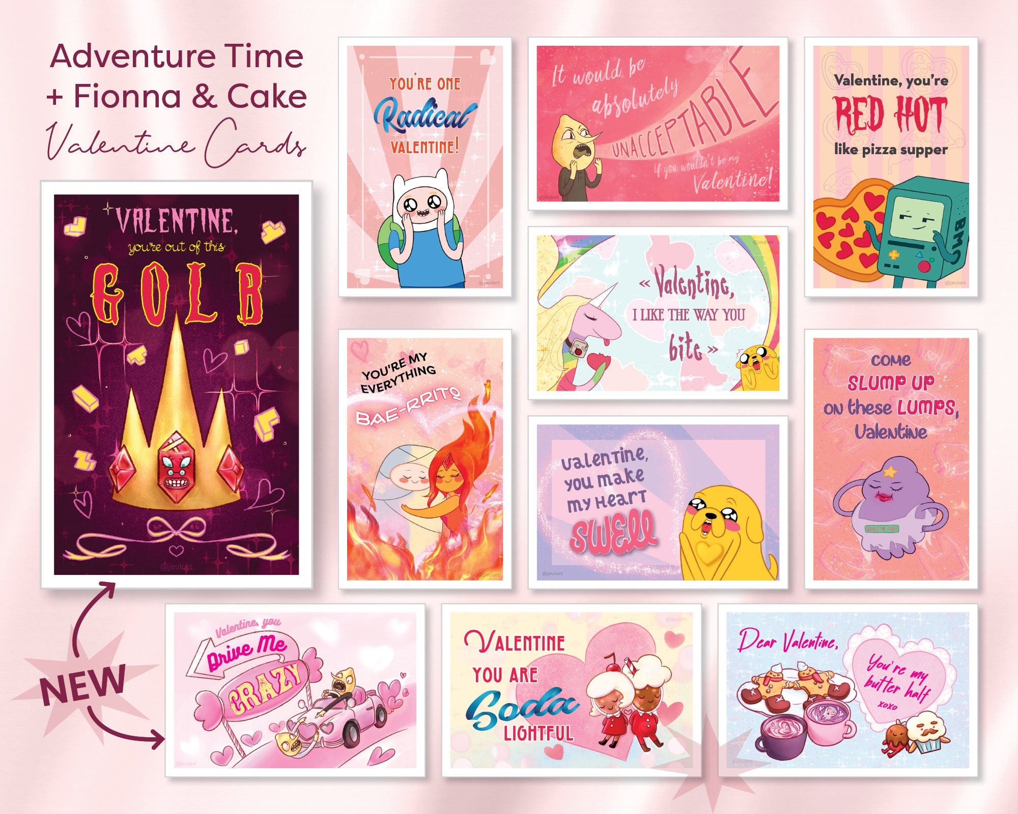 Ad valentine Cards Etsy