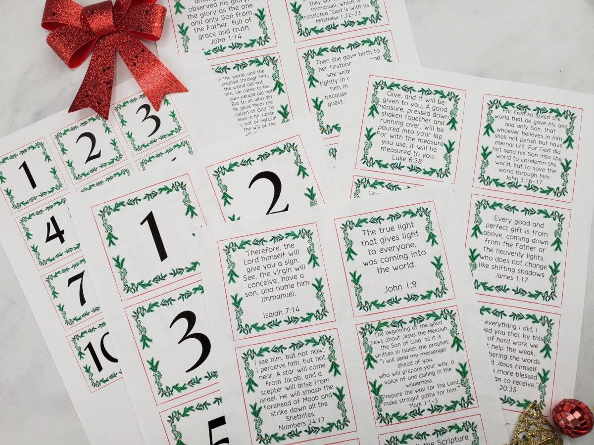 printable advent scripture cards