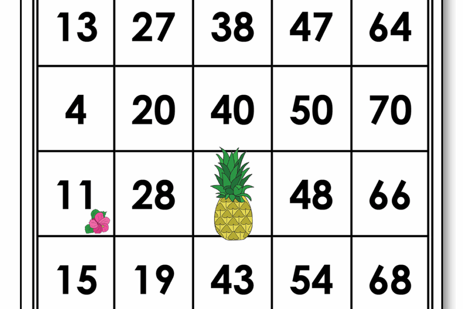 ALOHA Bingo Cards Printable Activity Connection