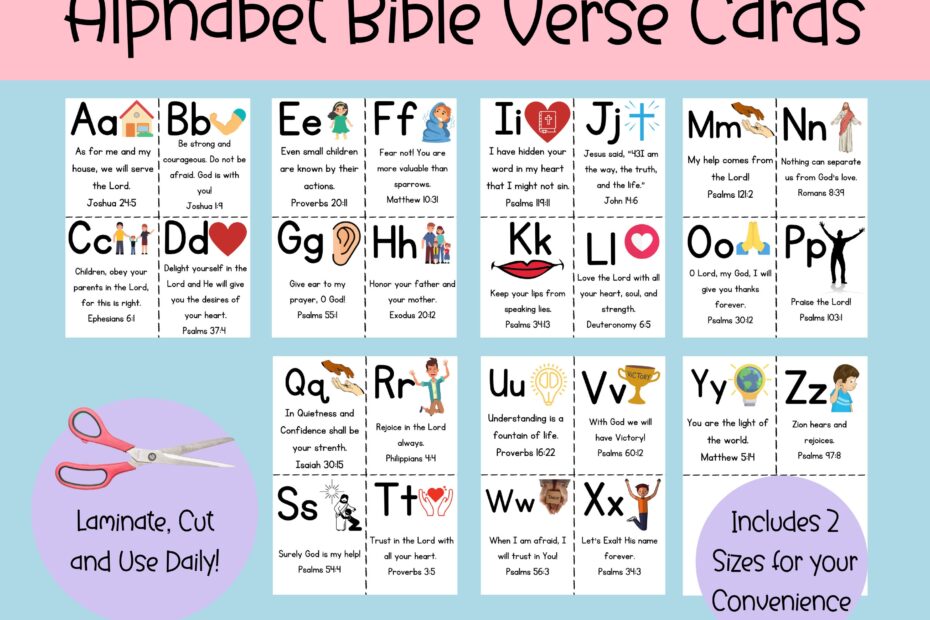 Alphabet Bible Verse Cards Printable ABC Bible Flashcards Preschool Letters Preschool Curriculum Memory Verse Preschool Bible Verse Etsy Australia