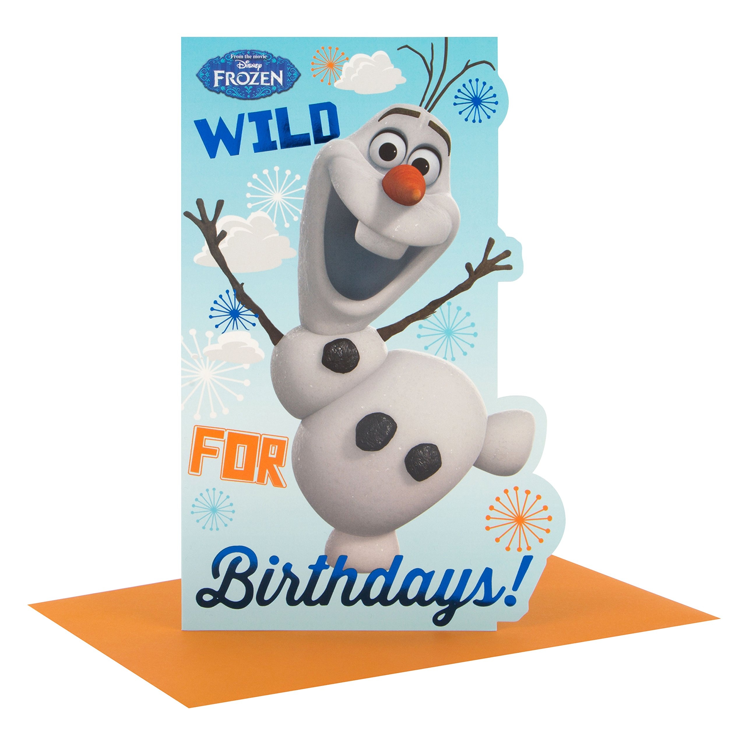 Amazon Gemma International Birthday Card Wrap U0026 Tag Disney Frozen Olaf Office Products