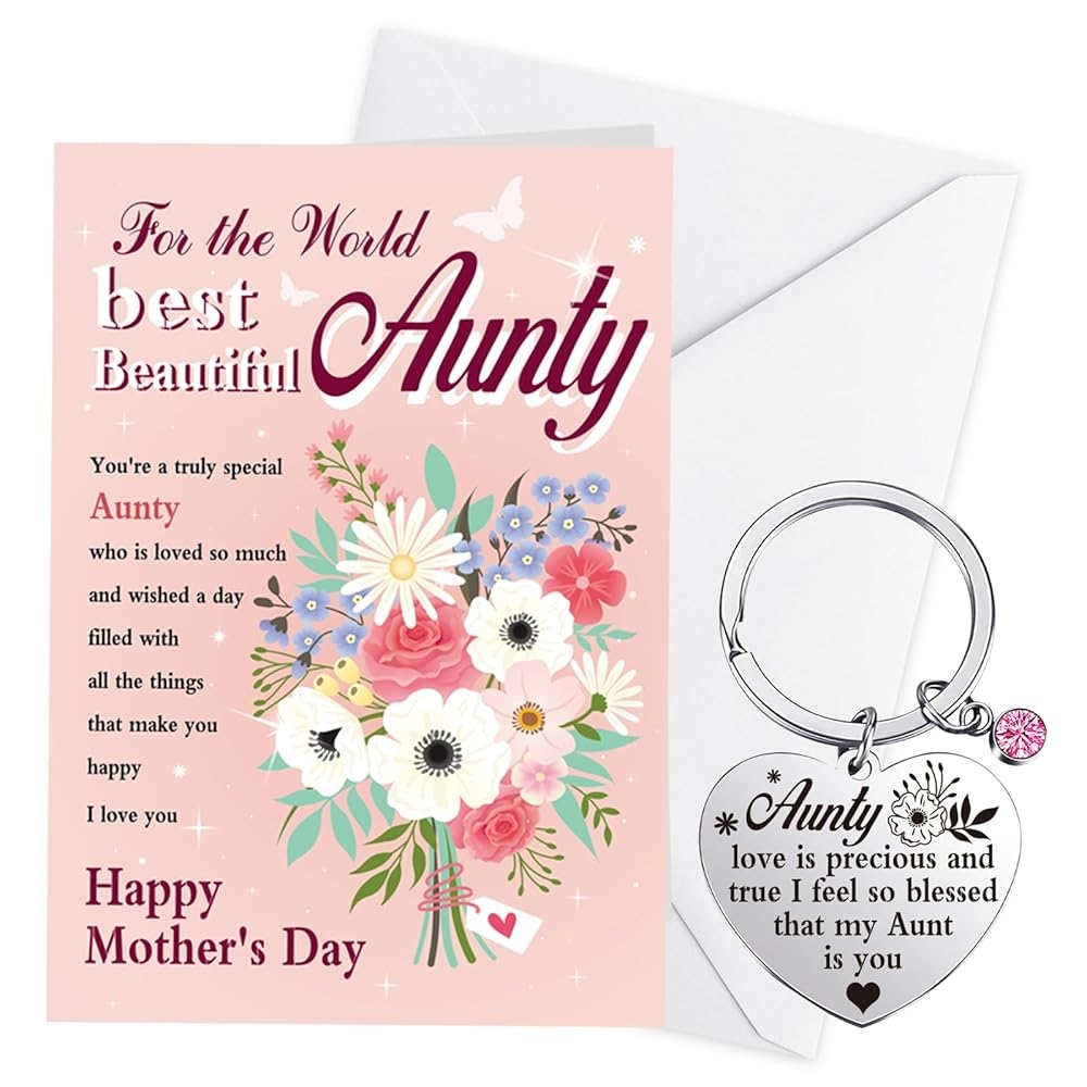 mothers day card for aunt printable