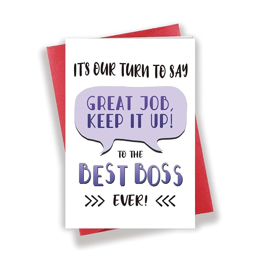 Amazon Longkado Funny Thank You Boss Day Card Best Boss 
