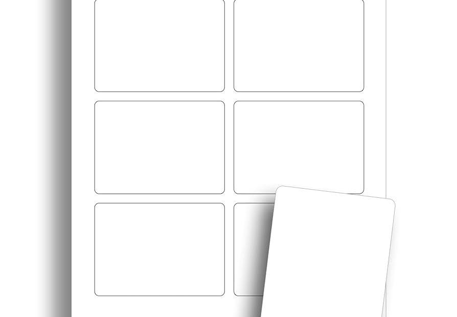 Amazon White Printable Playing Card Paper Blank Playing