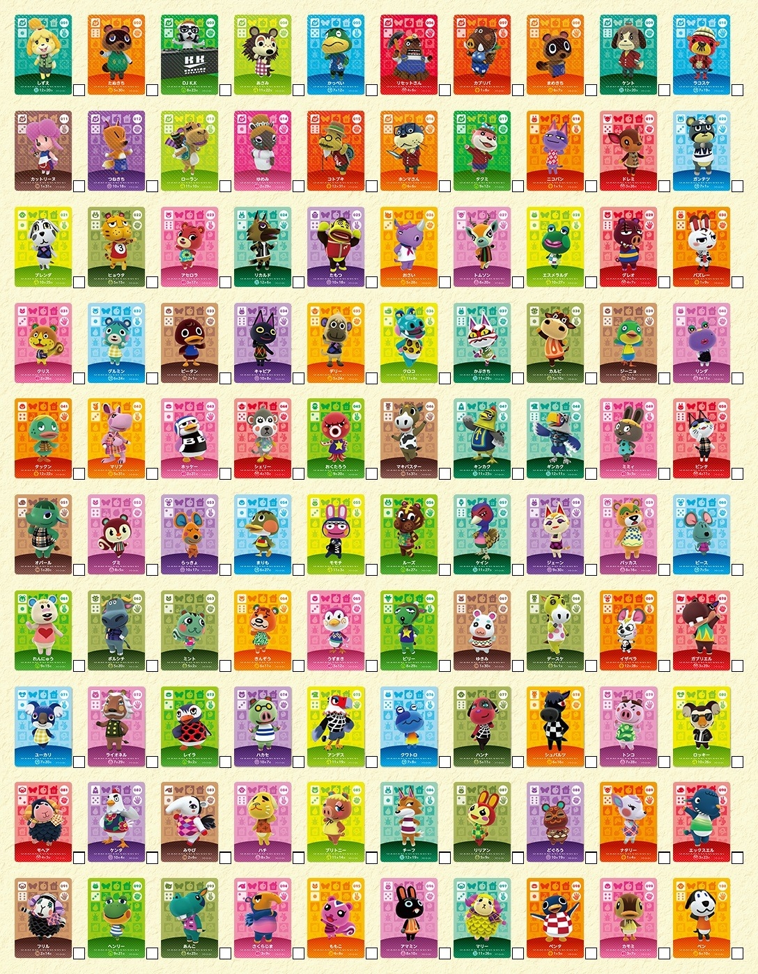 Bidoof Crossing Animal Crossing Amiibo Cards Series 1 Checklist Worksheets Library