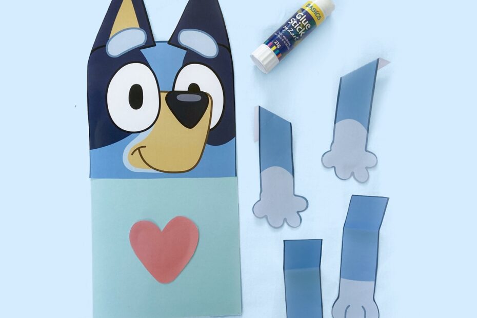 Bluey Hug Card Cbeebies