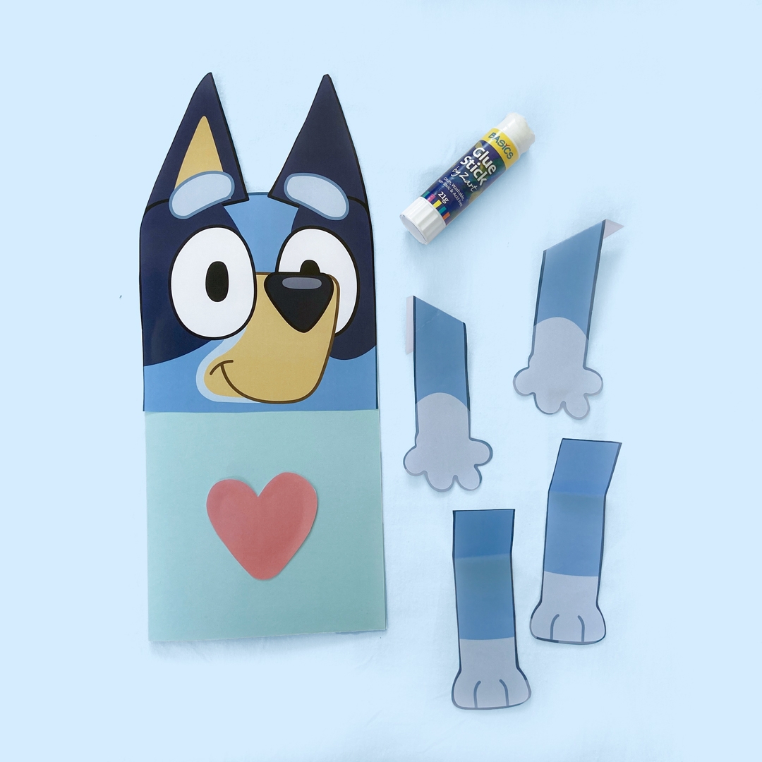 Bluey Hug Card Cbeebies