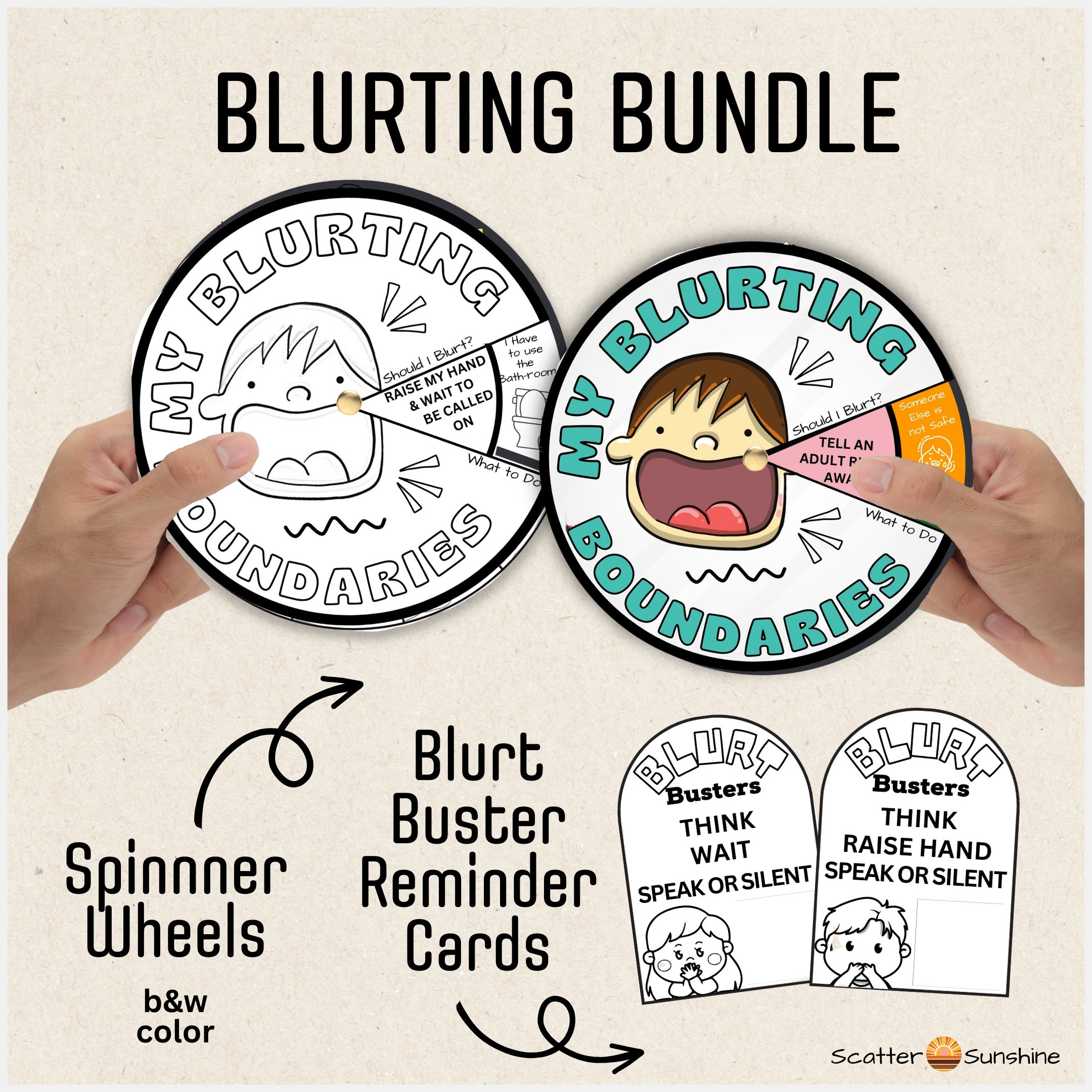 Blurting Kids Activity Bundle Spinner Wheel Crafts U0026 Blurt 
