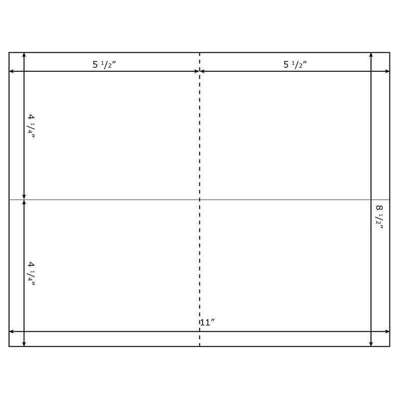 Burris Blank Double Post Card Template For Microsoft Word