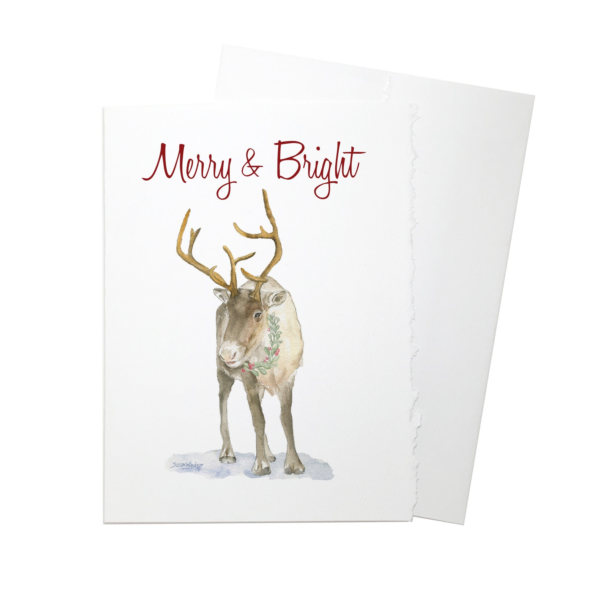 printable caribou gift card