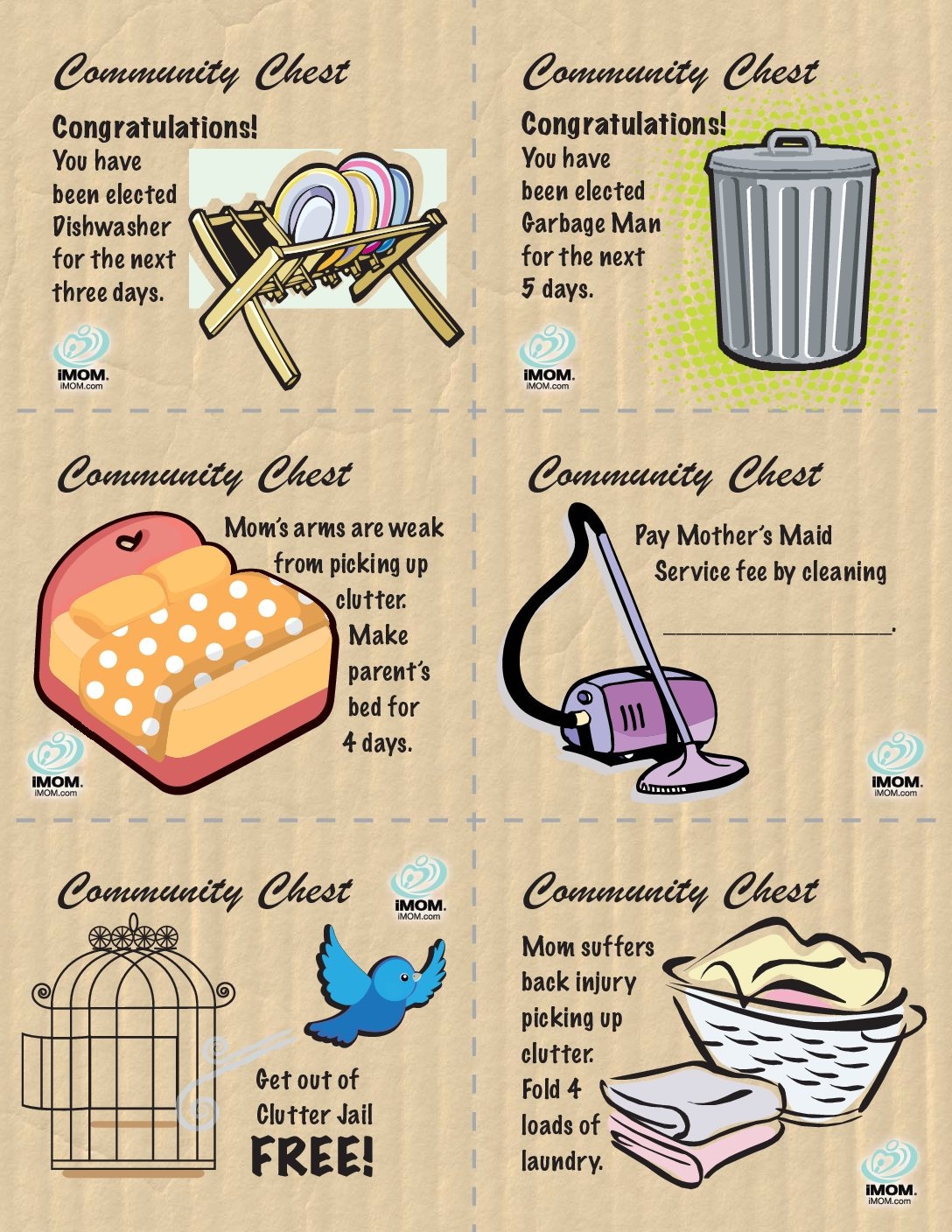 Clutter Jail Printable IMOM