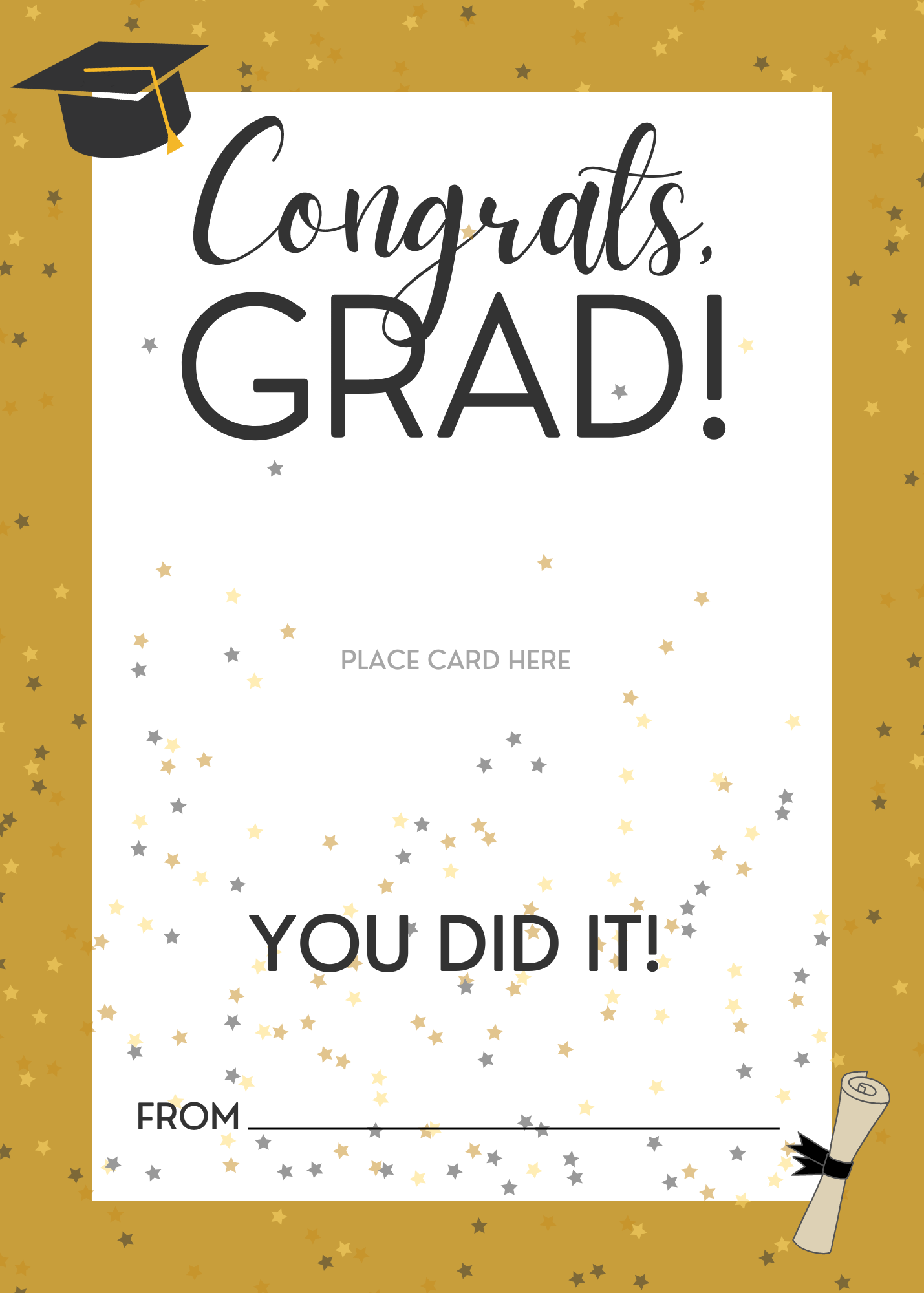 online graduation cards printable