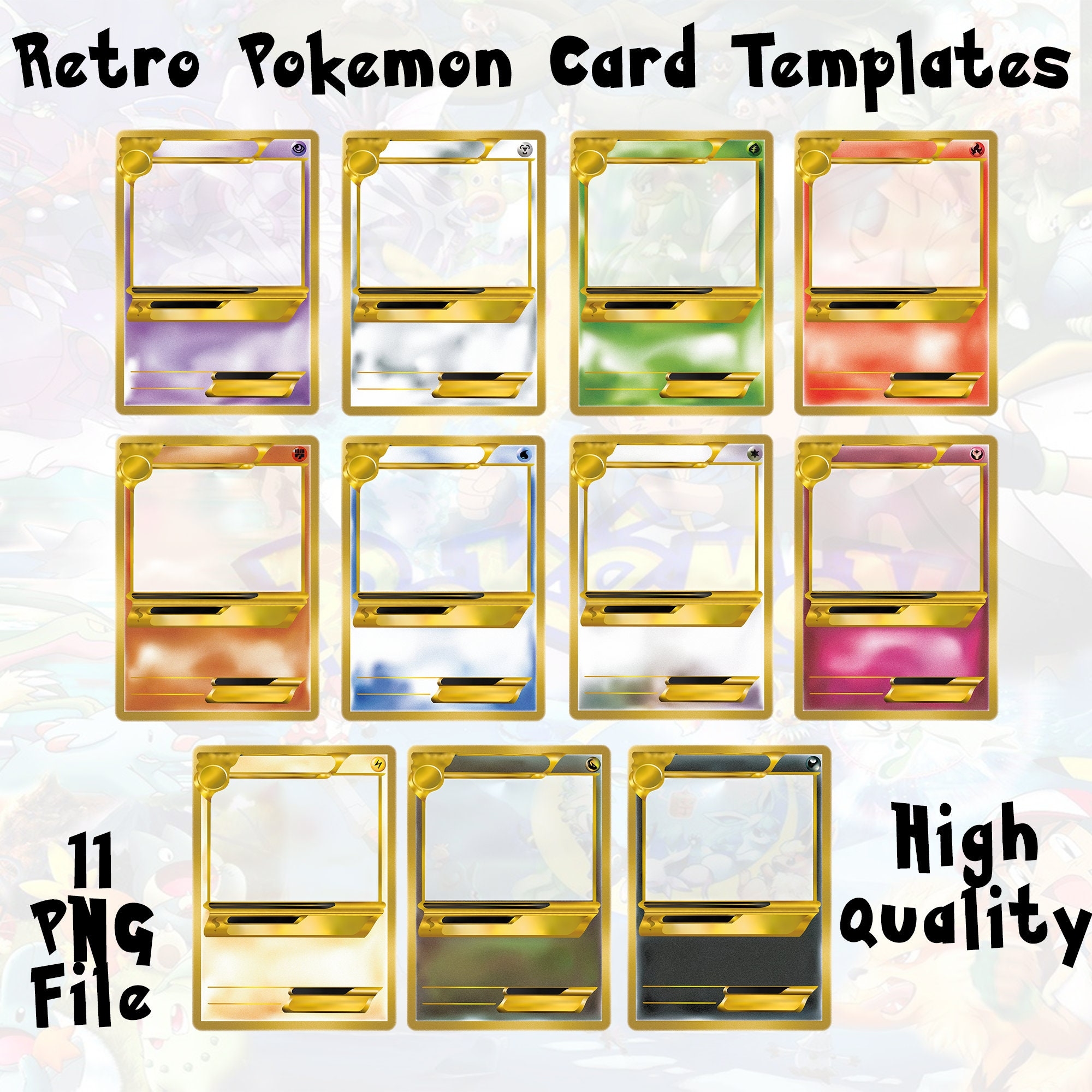 pokemon card templates printable