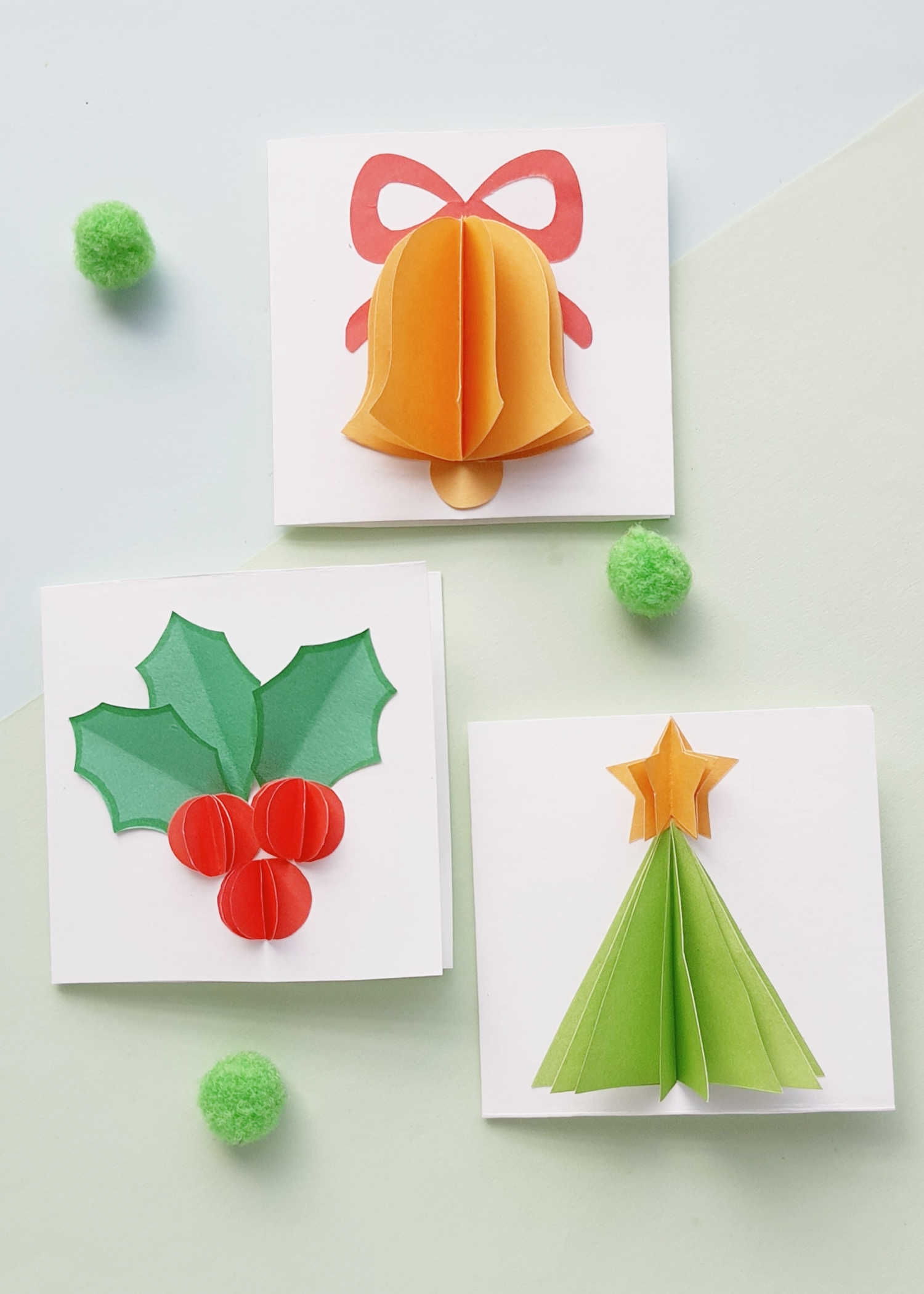 DIY 3D Christmas Cards FREE PRINTABLE TEMPLATES A Country 