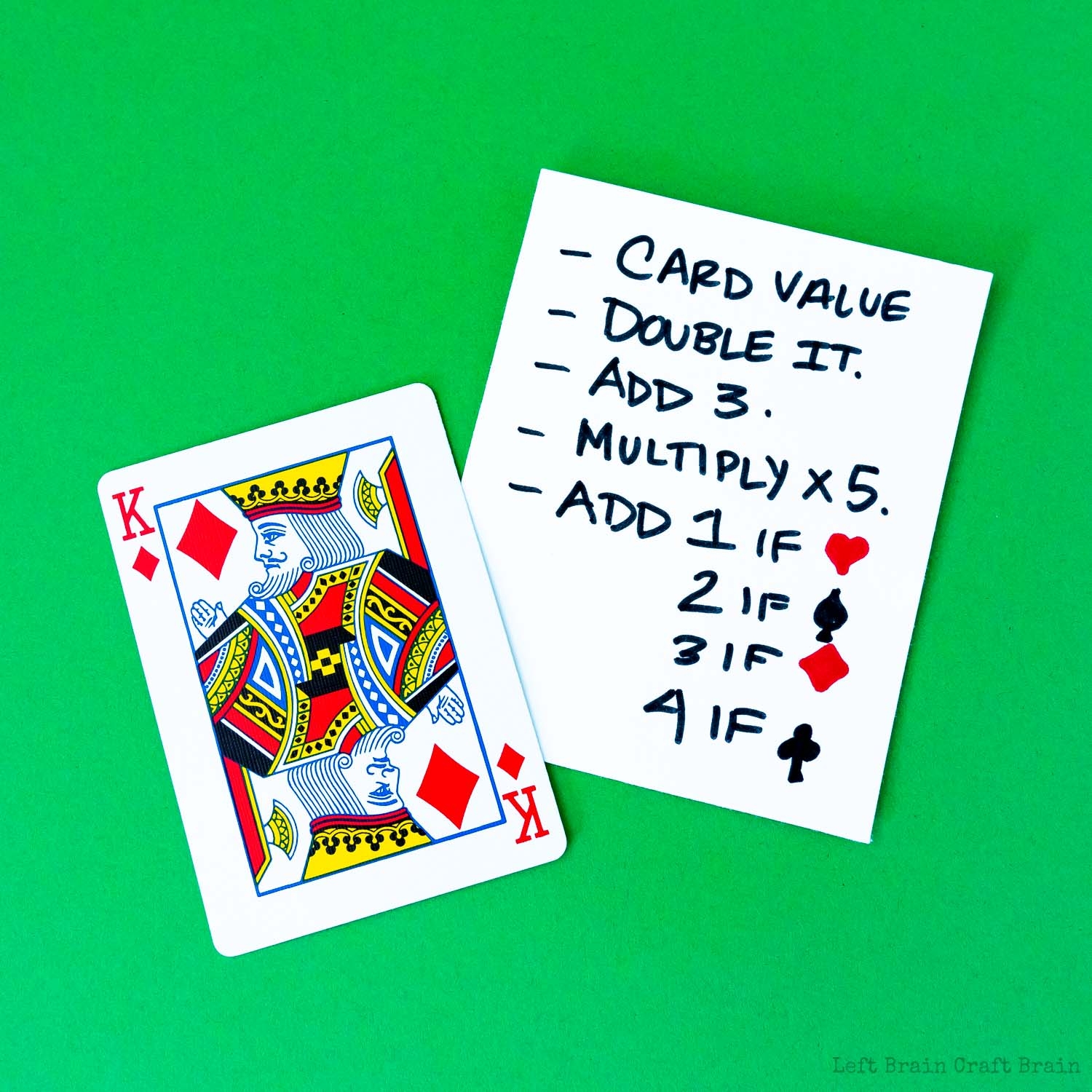 Easy Math Magic Card Tricks Left Brain Craft Brain