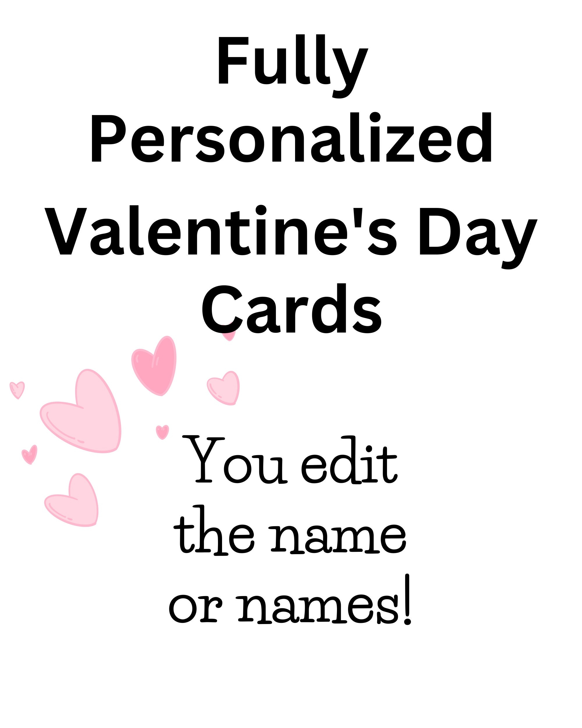 personalized valentine's day cards printable