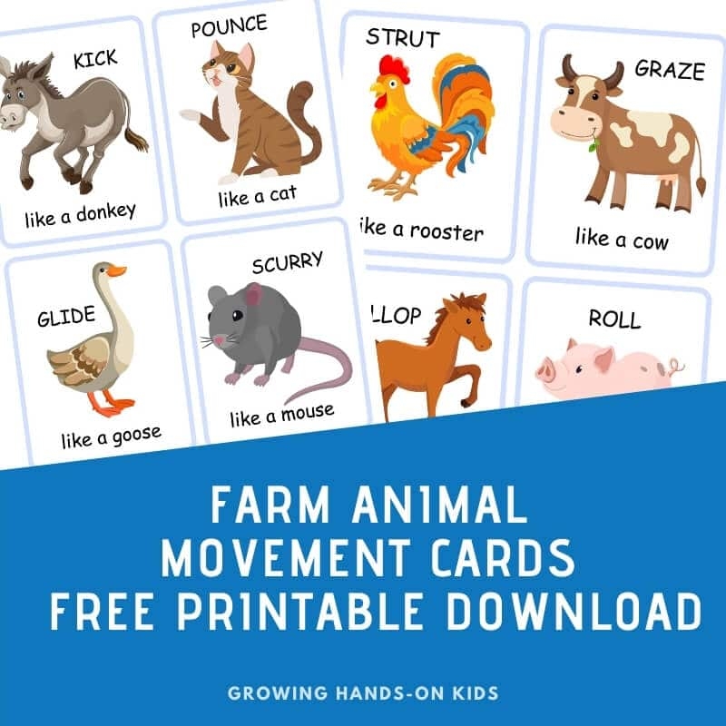 movement cards for kids printable