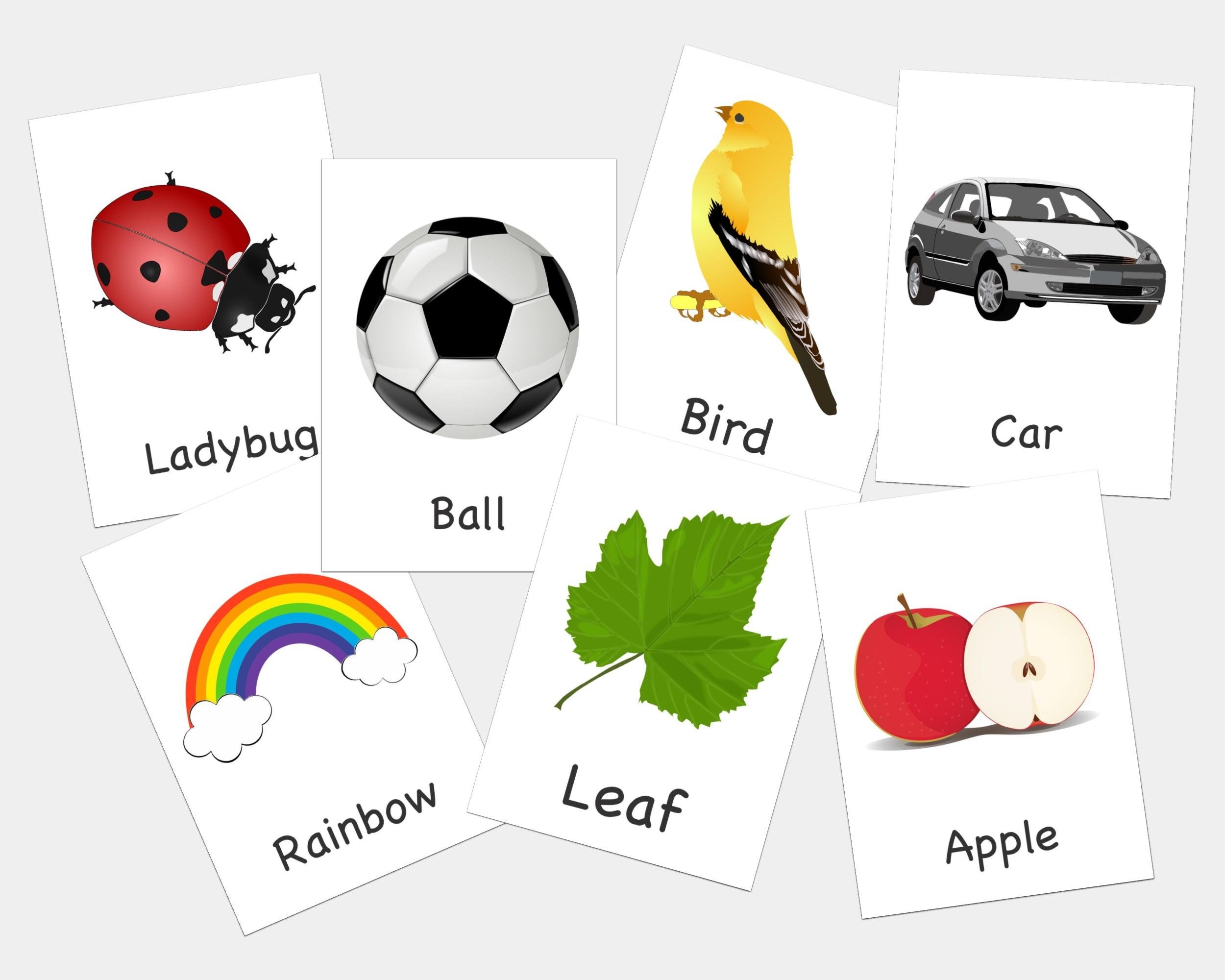 First Words Flashcards Printable Flashcards Learning For Babies And Kids Set Of 50 Etsy