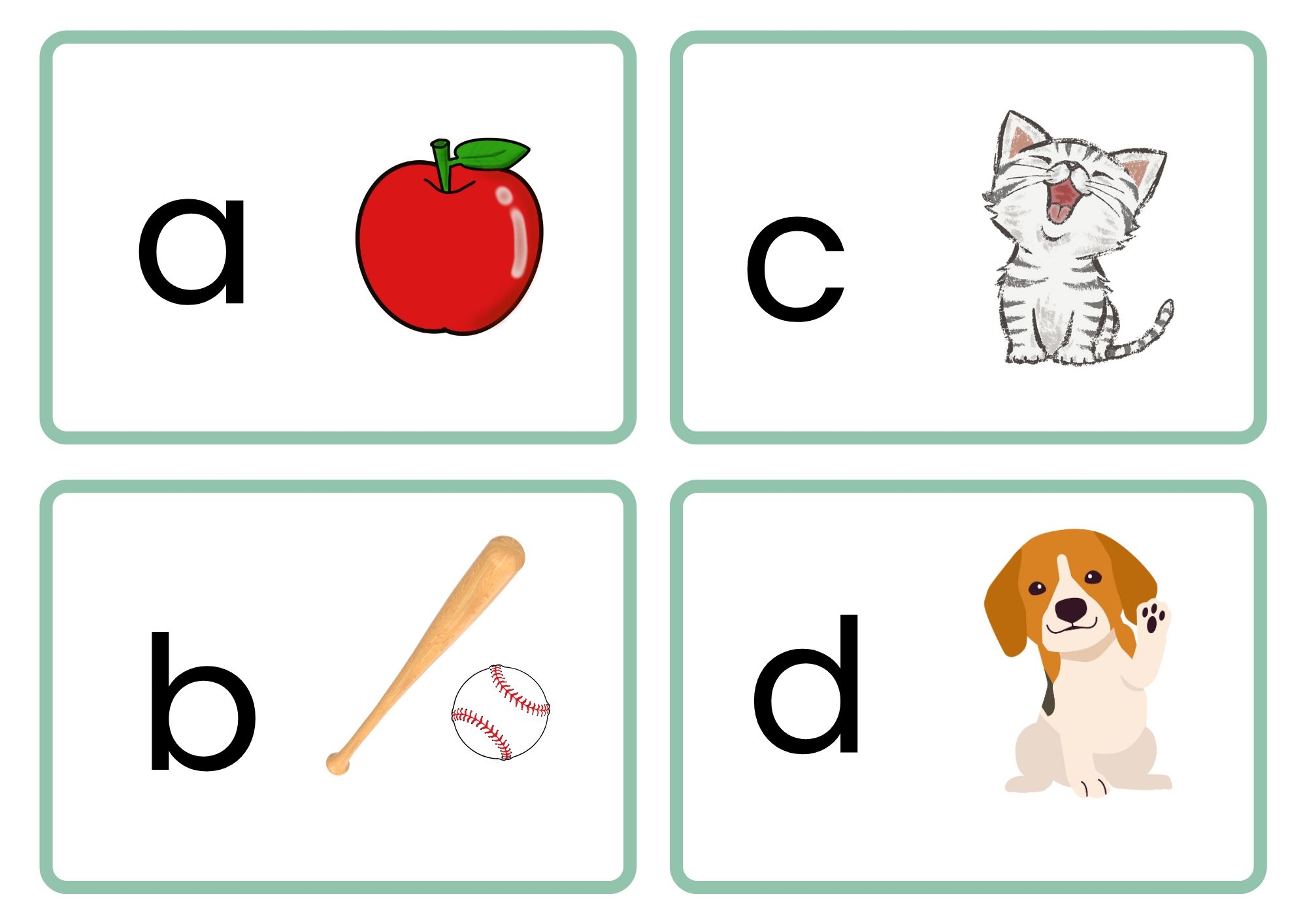 phonic flash cards printable