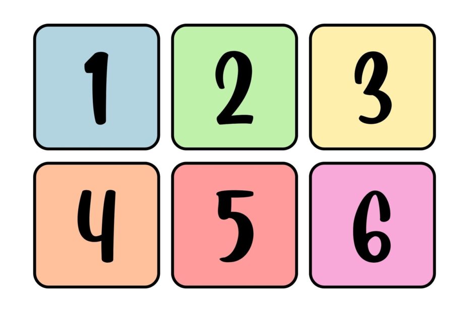 Free And Customizable Numbers Templates