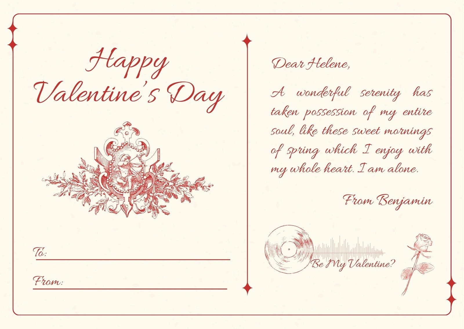 Free Custom Printable Valentine s Day Card Templates Canva
