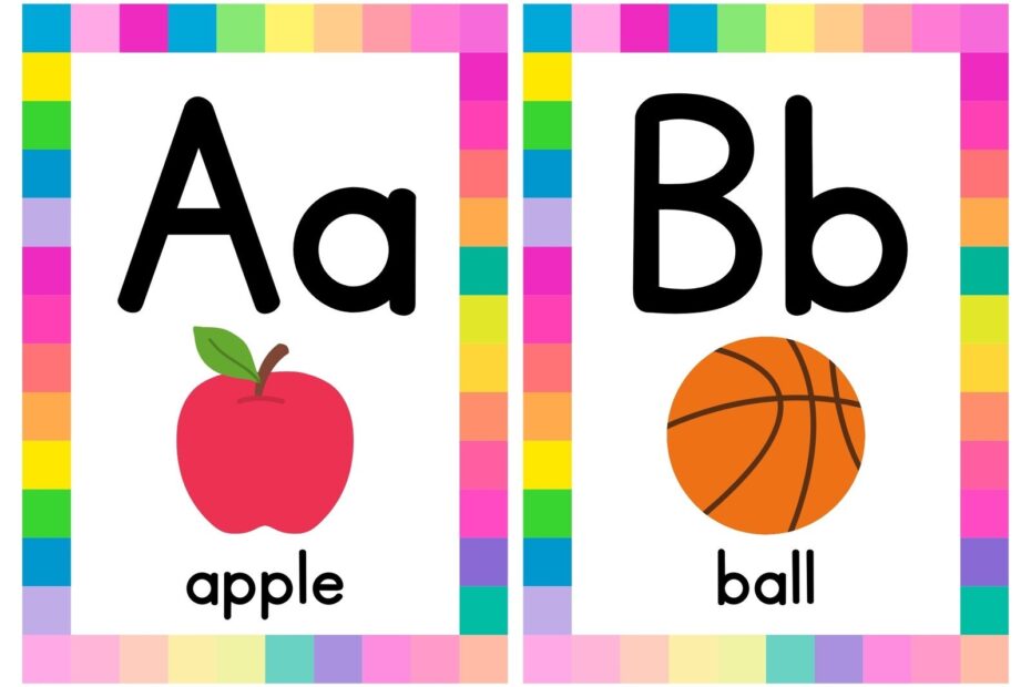 Free Customizable Alphabet Flashcard Templates Canva