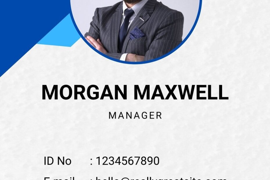 Free Customizable Professional ID Card Templates Canva