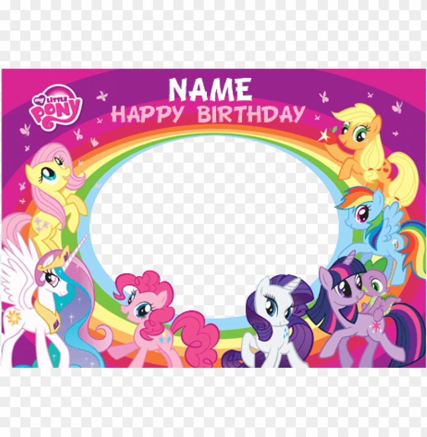 Free Download HD PNG My Little Pony Clipart Happy Birthday My Little Pony Happy Birthday Card PNG Transparent With Clear Background ID 164970 TOPpng