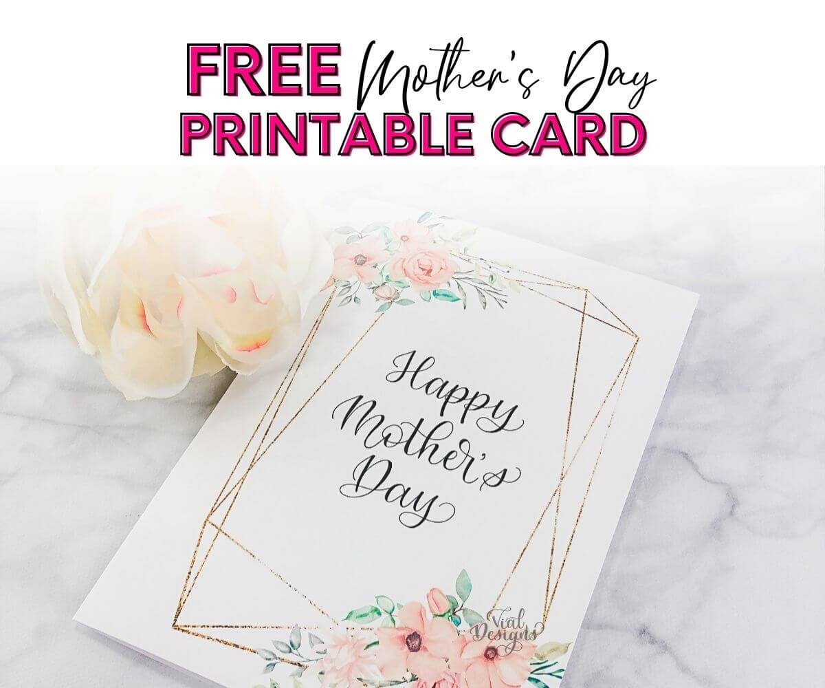 mothers day card printable for wife