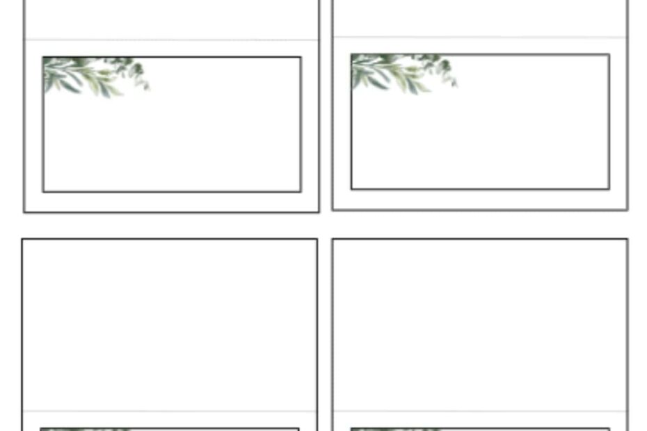 Free Place Card Printable Templates For Any Occasion Love Our Real Life