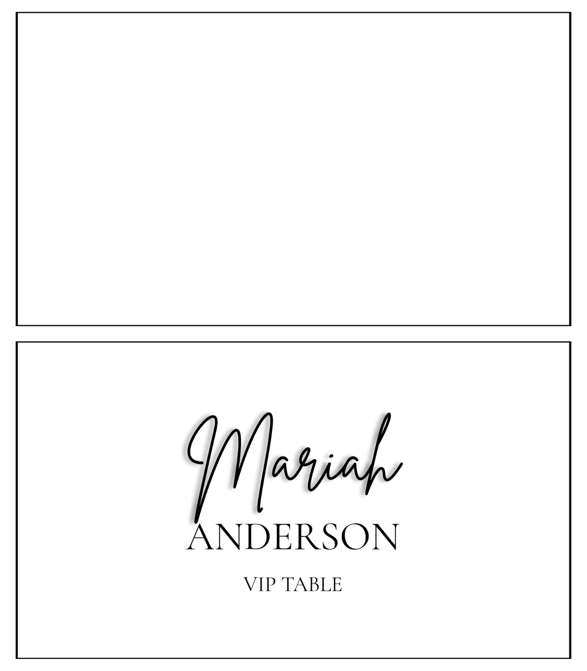 place card printable template