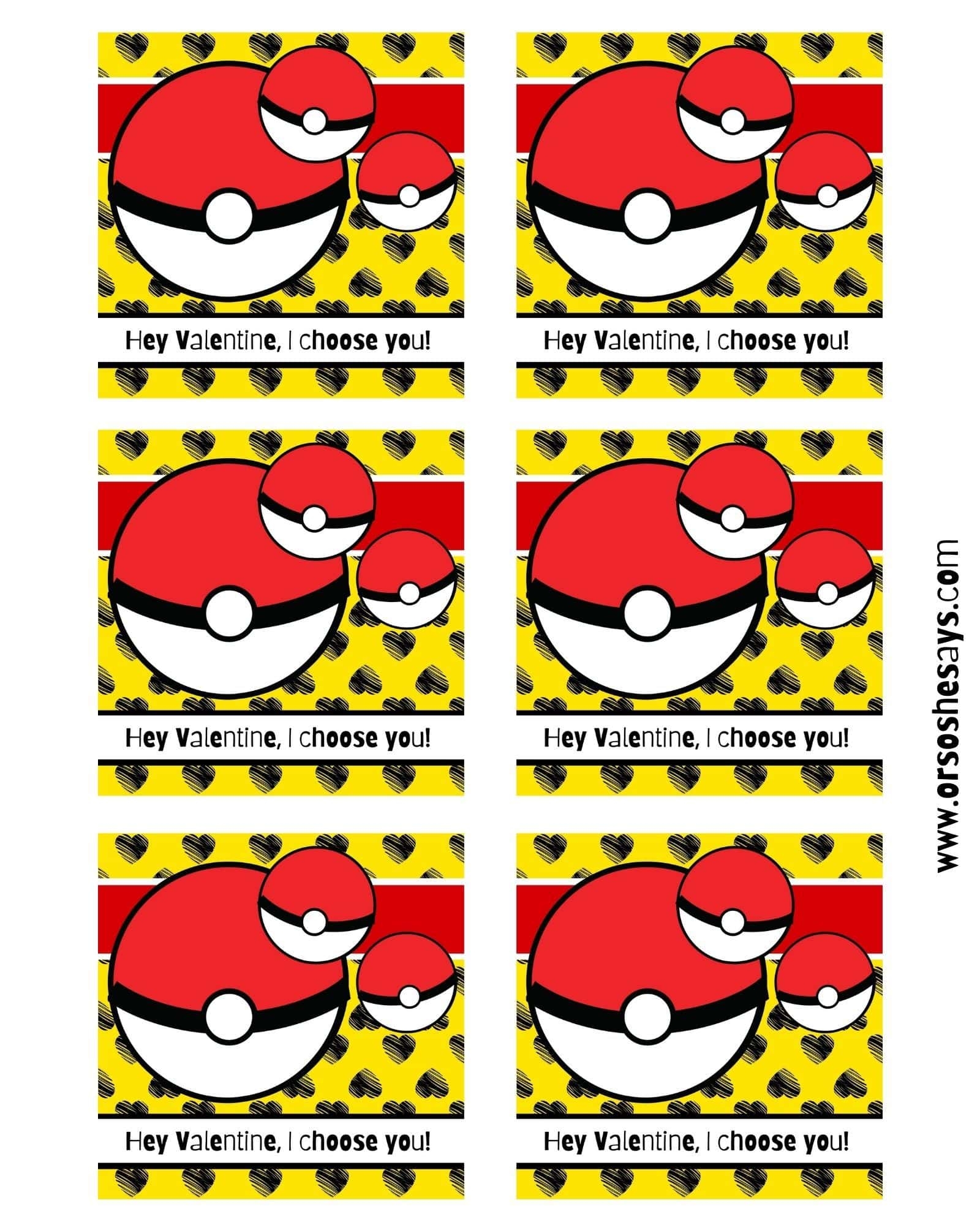Free Pokemon Valentine Printable For Kids Plus Treat Ideas Or So She Says 