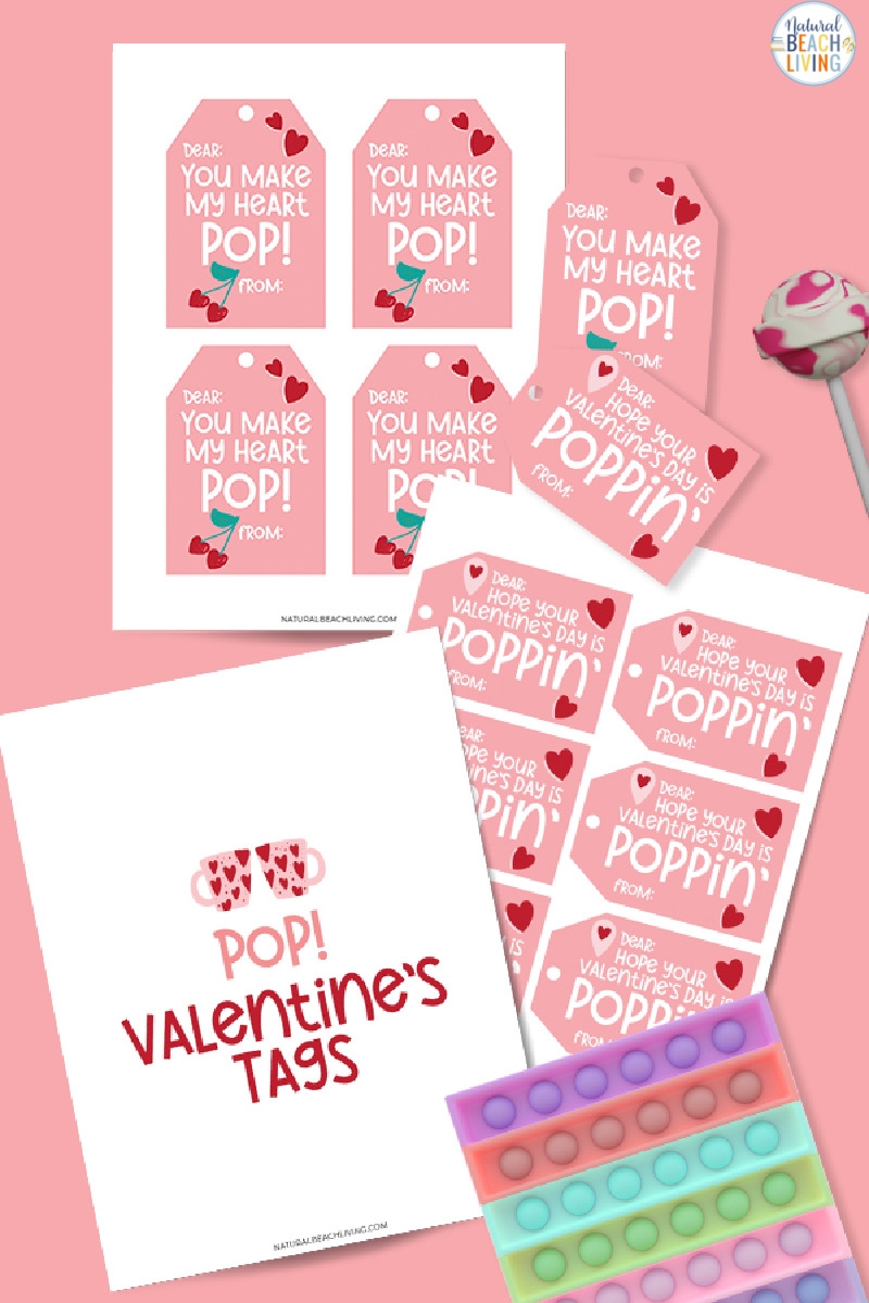 Free Pop It Valentine Cards Kids Love Natural Beach Living