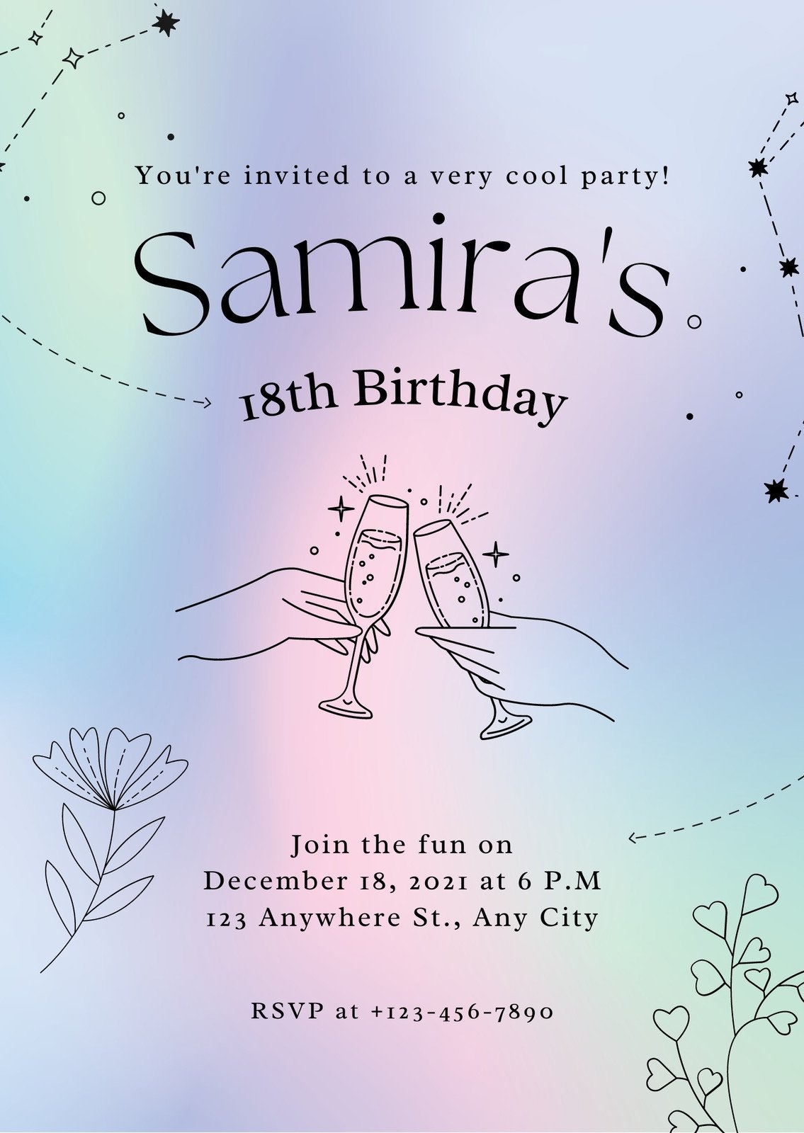 printable 18th birthday cards