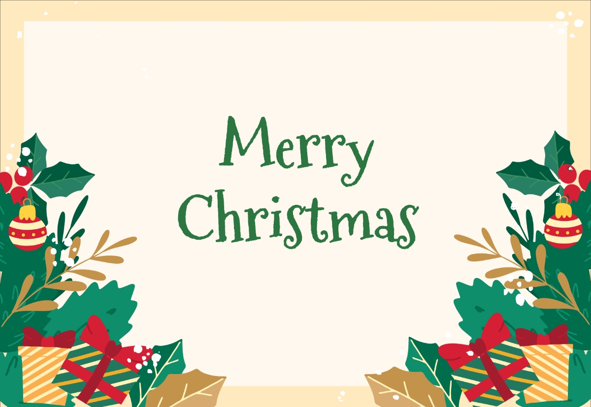 photo christmas card template printable