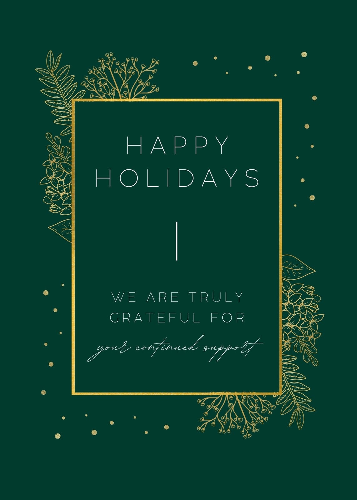 Free Printable Business Holiday Card Templates Canva